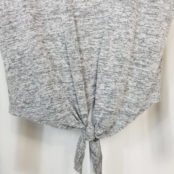 Dex Tie Front Sweater Gray Small - Picture 4 of 6